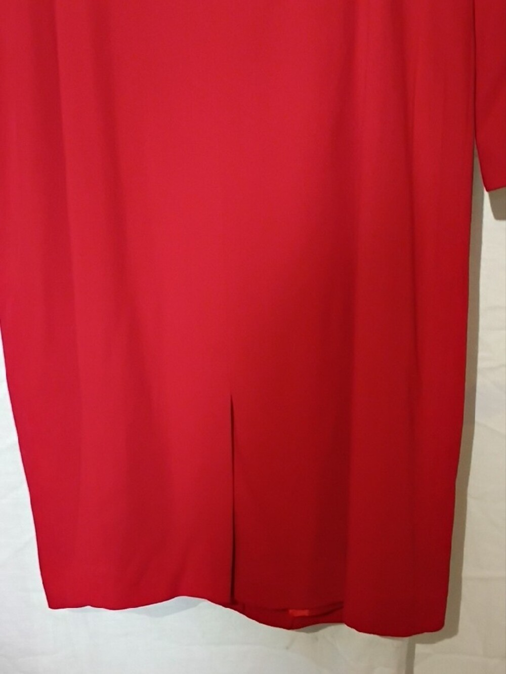Vintage Red Long Dress Coat, Button-Front, Sz 6 - Picture 11 of 15